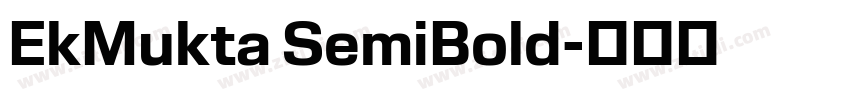 EkMukta SemiBold字体转换